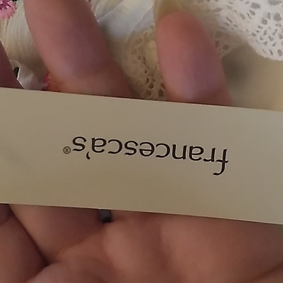 Blue Rain Francesca's Women's Ivory embroidered dress in size XS 100% Rayon - Picture 5 of 8